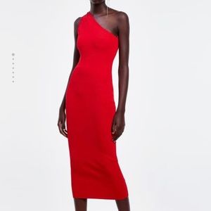 Zara One Shoulder Dress